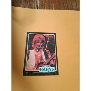 Vintage 1979 The Babys Trading Card #57 London Rock Band Collectible